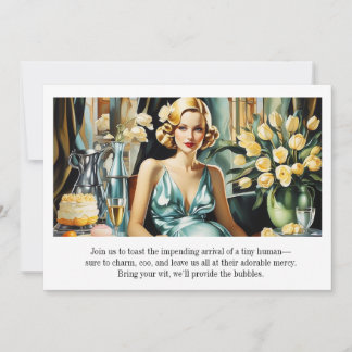 Grappige Vintage Glam Art Deco Kaart