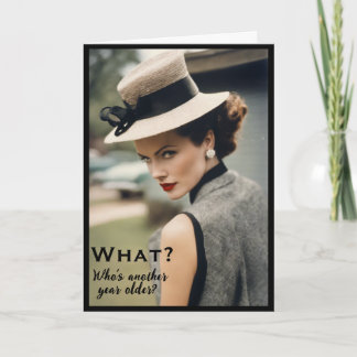 Grappige vintage mode BFF verjaardagskaart Kaart