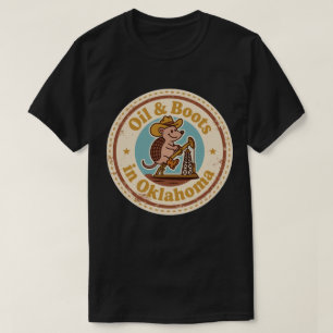 Grappige Vintage Oklahoma Gordeldier Cowboy Retro T-shirt