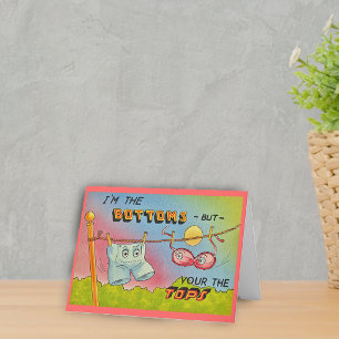 Grappige Vintage Pratende Kleren Notitiekaart