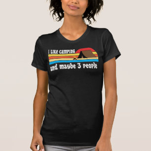 grappige vintage wandelaar camping reis humor t-shirt