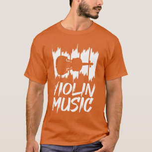Grappige viool muziek jongen t-shirt