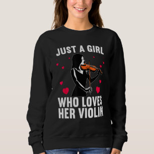 Grappige vioolkunst voor meisjes vrouwen vioolspel trui