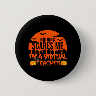 Grappige virtuele leraar ronde button 5,7 cm