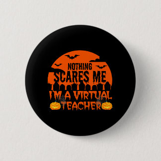 Grappige virtuele leraar ronde button 5,7 cm