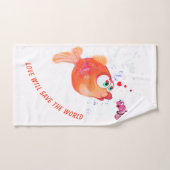 Grappige vis en worm badhanddoek set bad handdoek (Handdoek)