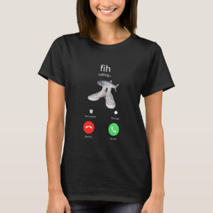 Grappige Vis Fih met Schoenen is Trending Meme aan T-shirt