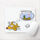 grappige vis muismat (Met muis)