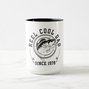 Grappige Vis Quote Reel Cool Vader Sinds 1978 Mok