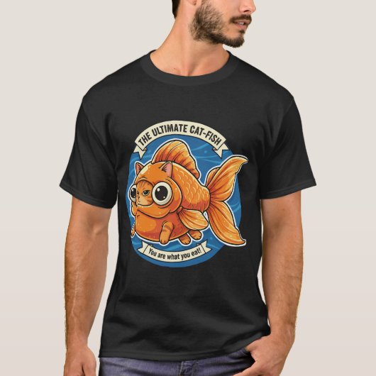 grappige vis t-shirt (Voorkant)