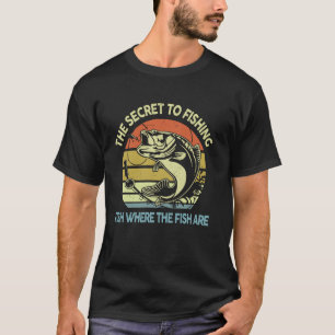 Grappige Vis T-Shirts Bass Vader Visser Waar De