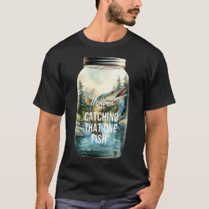 Grappige viskunst voor mannen jongens visser boot t-shirt