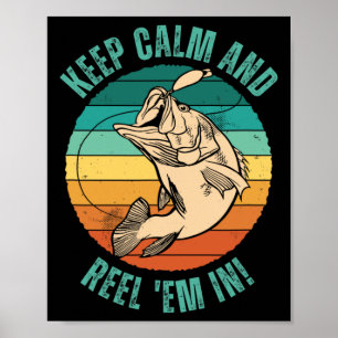Grappige Vissen Blijf Kalm En Haal Ze Binnen! - Ge Poster