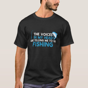 Grappige Vissen De Stemmen Vertellen Me Visser T-shirt