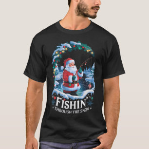 Grappige vissen en jagen Kerst humor jager C T-shirt