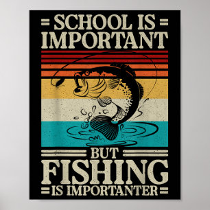 Grappige Vissen Voor Jongens Kinderen Jeugd Vis Sp Poster