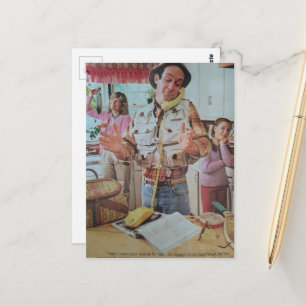 grappige vissenverhalen jaren 80 tijdperk adverten briefkaart
