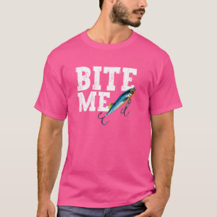 Grappige visser bijt me Vist lokken sport vis T-shirt