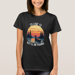 Grappige visser of kleinzoon die van vissen houdt t-shirt