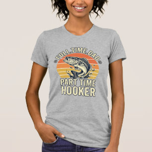 Grappige Visser Vader Vintage Bass Shirt Ontwerp (