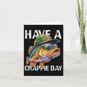 Grappige visserij B vadershemd Heb Crappie-dag Vis Kaart