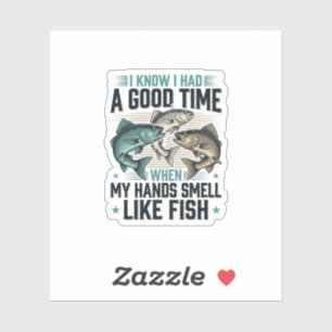 Grappige Visserij Citaat Vintage Gravure Vector On Sticker