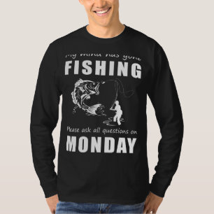 Grappige Visserij Staat Van Geest T-shirt Stel V