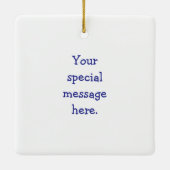 Grappige vissers Humor Keramisch Ornament (Achterkant)