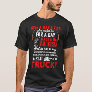 Grappige Visserstruck Voor Mannen Geef Een Man Een T-shirt