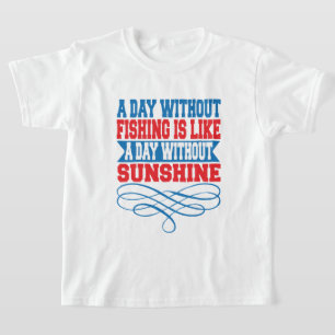 Grappige visverhalen woordkunst t-shirt
