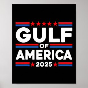 Grappige vlag van de Golf van Verenigde Staten van Poster