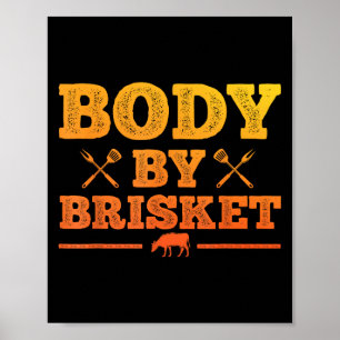 Grappige Vlees Grill Kunst Voor Mannen Vrouwen Bbq Poster