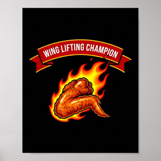 Grappige vleugel optillende Chamon Poster (Voorkant)
