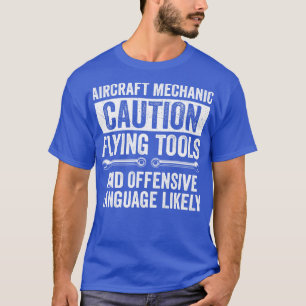 Grappige Vliegtuig monteur fixeren vliegtuigen 1 T-shirt