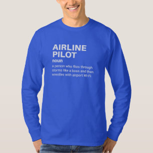 Grappige vliegtuigbemanningsdefinitie t-shirt