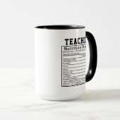 Grappige Voedingsfeiten voor Leraren Geschenk voor Mok (Voorkant rechts)