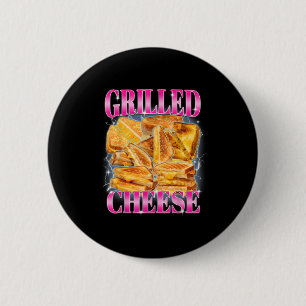 Grappige Voedsel Meme Gegrilde Kaas Sandwiches Voe Ronde Button 5,7 Cm