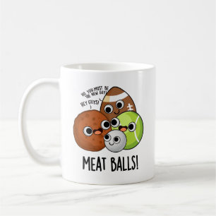 Grappige Voedselgrap over Vleesballen Koffiemok