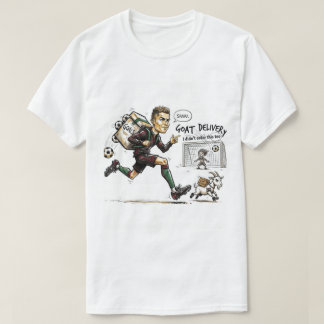 Grappige Voetbal Cartoon– Doelpunt Makers Fan Ontw T-shirt