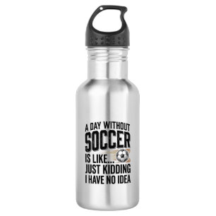 Grappige Voetbal Dag Citaat Vintage T-shirt Ontwer Waterfles