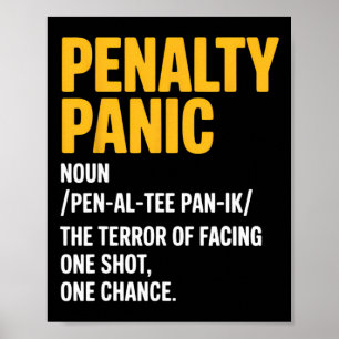 Grappige Voetbal Definitie Voetbalspeler Coach Str Poster