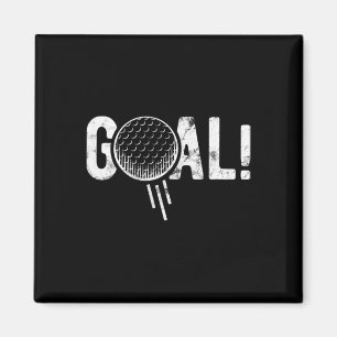 Grappige Voetbal Doelpunt Golf Vier Grap  Magneet