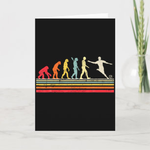 Grappige Voetbal Evolutie Van Mens Vintage Retro J Kaart