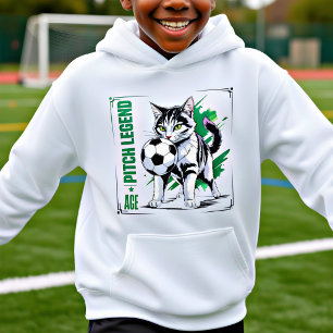 Grappige Voetbal Kat T-shirt – Cadeau voor Voetbal