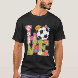 Grappige Voetbal Kunst Voor Vrouwen Meisjes Voetba T-shirt