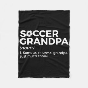 Grappige Voetbal Opa Definitie Fleece Deken