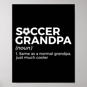 Grappige Voetbal Opa Definitie  Poster
