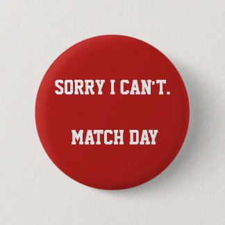 Grappige Voetbal Speldje | Wedstrijd Dag Fan Badge