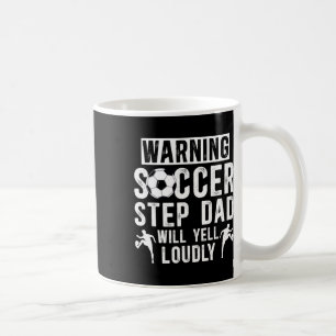 Grappige Voetbal Stiefvader Van Een Voetbalspeler Koffiemok