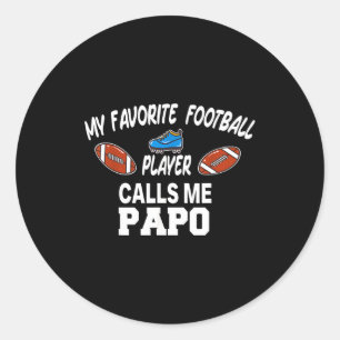 Grappige Voetbal Vader Trots Pa Fan Srts Familie Ronde Sticker